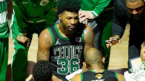 Marcus Smart must spend another night in Steph Curry's face, although Game 6 is Klay Thompson time.