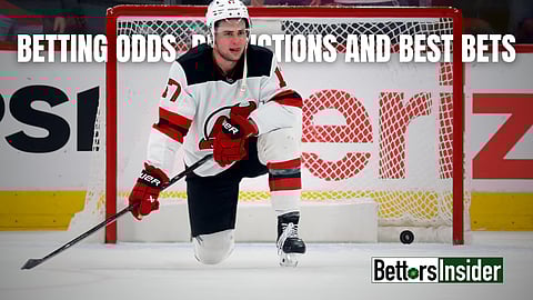 Sebastian Aho of the Carolina Hurricanes skates into Game 3 against the Florida Panthers with the series on the line