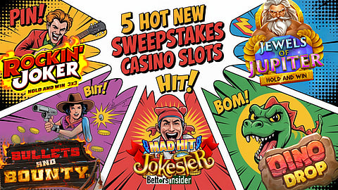 5 Hot New Sweepstakes Casino Slots Gamers Can’t Stop Playing This Week