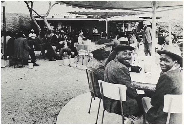 A beer garden in colonial Bulawayo.