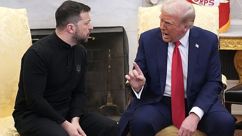 Donald Trump dressed down Ukrainian President Volodymyr Zelensky in the Oval Office when they met on Feb. 28, 2025.