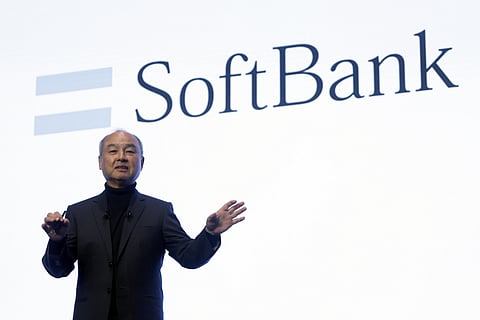 Masayoshi Son, chairman and chief executive officer of SoftBank Group Corp., speaks at the SoftBank World event in Tokyo, Japan, on Wednesday, July 16, 2025.