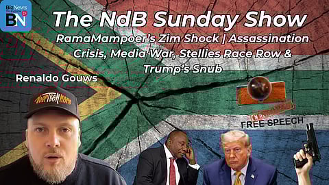 The NdB Sunday Show: Renaldo Gouws - “Squirrel RamaMampoer” stuns SA - again, another assassination, war on free speech, Stellies race scandal - and Trump stays away