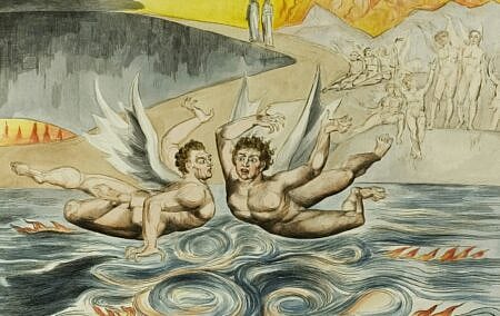 Image: William Blake, The Circle of the Corrupt Officials; the Devils Mauling Each Other. Illustration for Dante Alighieri’s The Divine Comedy, Inferno , Canto XXII. 