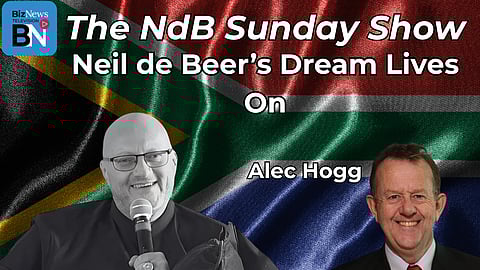 The NdB Sunday Show - Alec Hogg:
Onwards to the Neil de Beer Freedom Charter