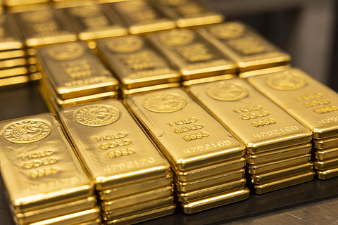 One kilogram gold bars.