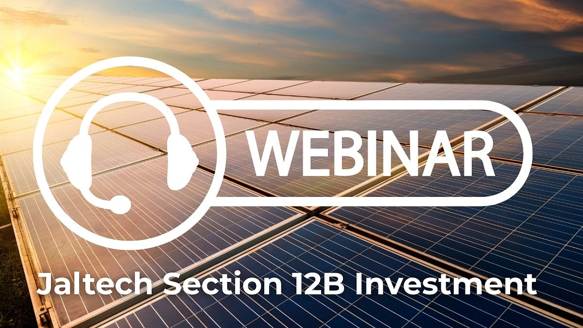Webinar: Section 12B Investment