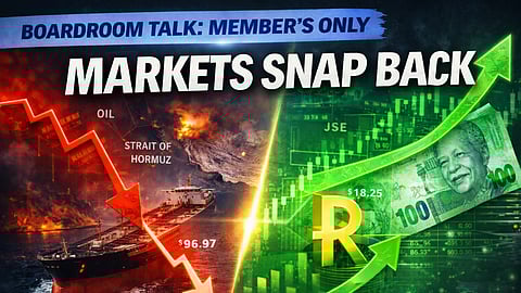 Members Only: Boardroom Talk - Market shock flips to surge as oil drops and the rand rockets