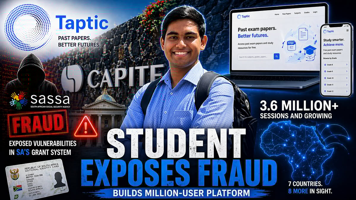 Stellies student who built edtech Taptic and took on SASSA fraud eyes Africa expansion – Veer Gosai