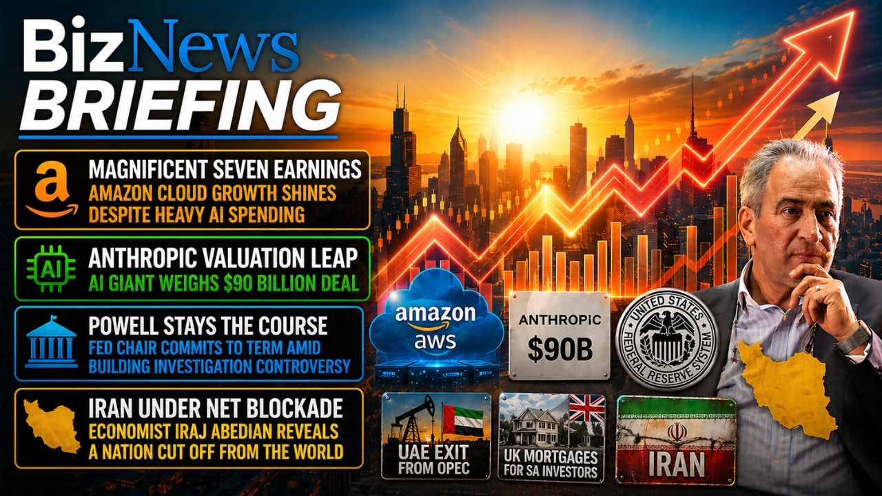 BN Daybreak - Thu 30 Apr 2026: Mag 7 results; Anthropic's valuation; Iraj Abedian on Iran; UK property