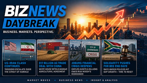 BN Daybreak - Mon 18 May 2026: China trade; Joburg debt; BEE growth costs; and Soweto youth squash