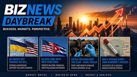 BN Daybreak - Fri 5 June 2026: US Ukraine aid; DRC Ebola outbreak; Athol Trollip on FMD; Cuba sanctions