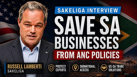 Sakeliga proposes ‘off-ramp’ to shield compliant businesses from US tariffs and ANC policy fallout