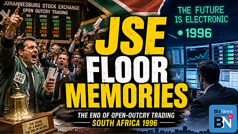 The loudest room in South African finance: JSE floor traders reunite 30 years after the screen took over