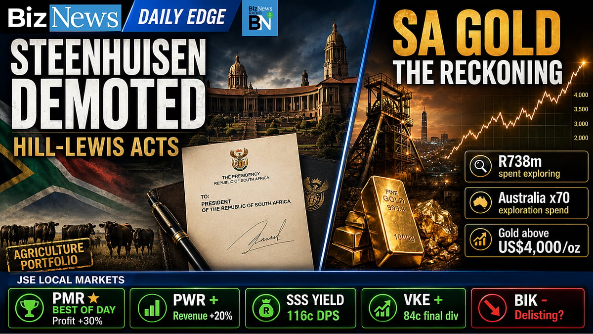The Daily Edge: Steenhuisen out, SA squanders its gold opportunity, Premier Group's 30% profit surge
