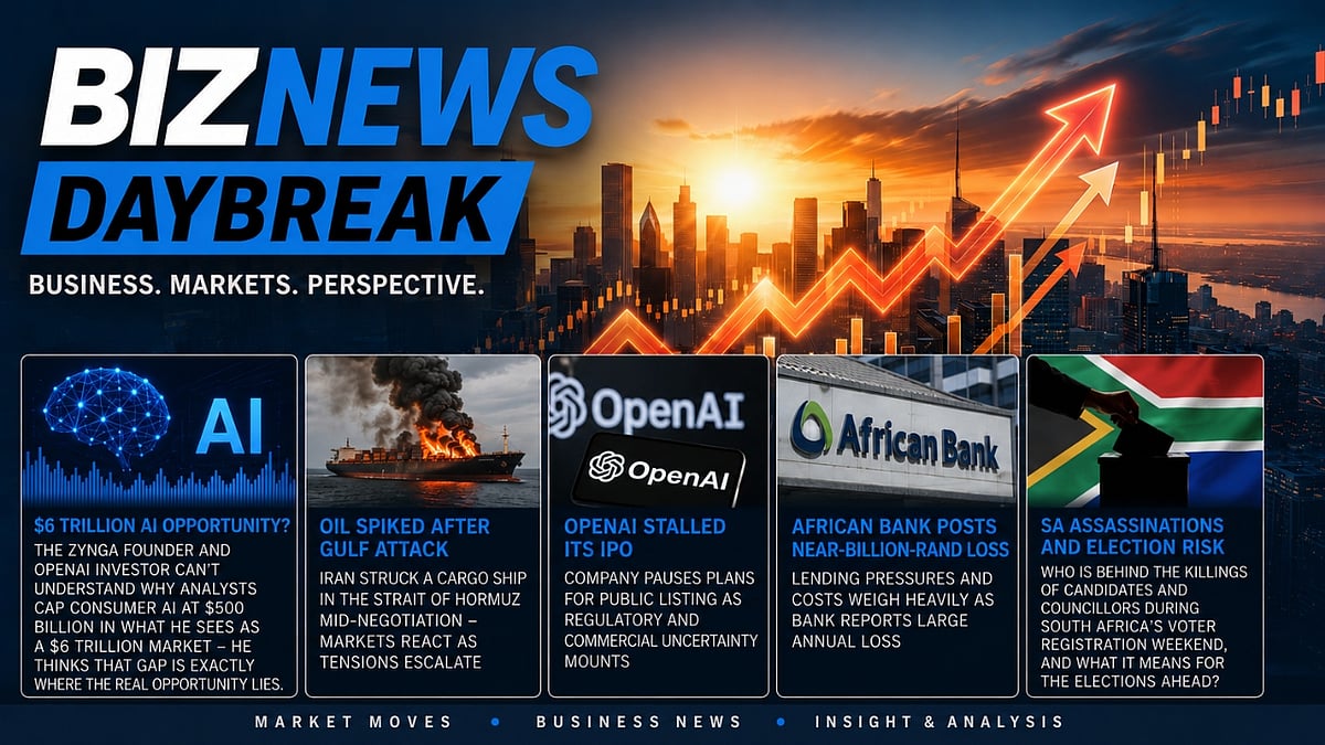BN Daybreak: Mark Pincus on consumer AI; SA election violence; and the Strait of Hormuz