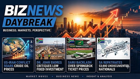 BN Daybreak: Iran war oil surge; Apple sues OpenAI; Endres on SA's fixed investment woes
