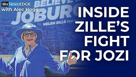 BizNews Edge: Helen Zille - "Joburg's expenditure on infrastructure is actually criminal"