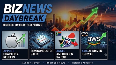 BN Daybreak: Apple earnings; Amazon AWS; RMB housing; Anglo’s SA exit; Tesla China sale