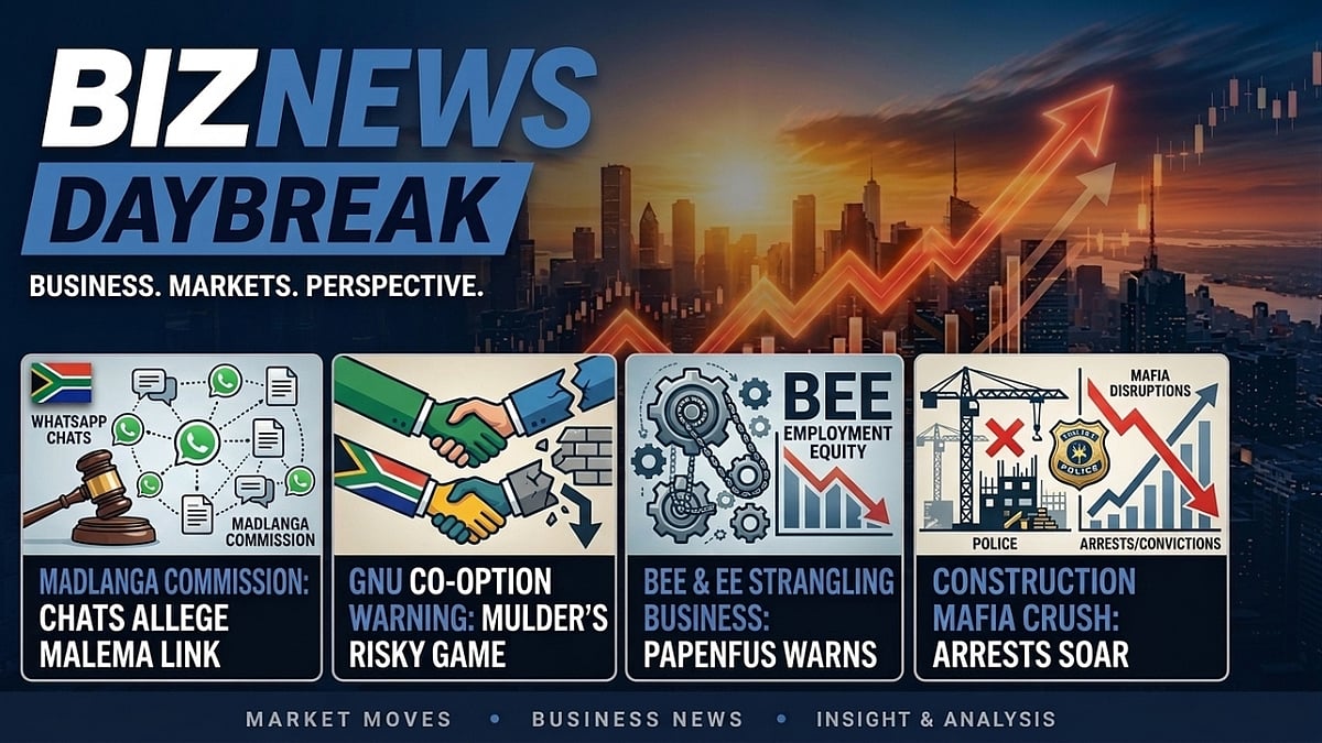 BN Daybreak: Malema WhatsApp claims; Mulder on GNU capture; Construction mafia arrests surge