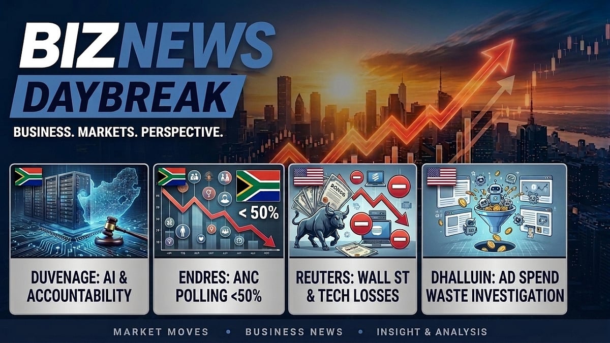 BN Daybreak: Duvenage calls for citizen oversight; Endres on ANC voter decline; Wall Street slump
