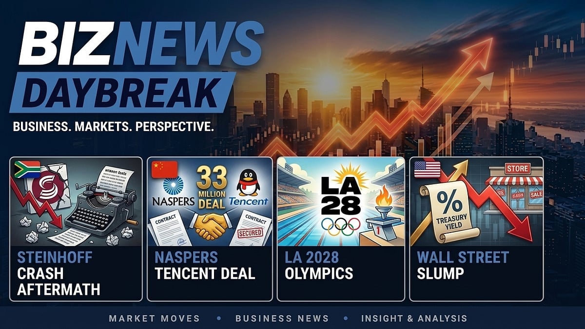 BN Daybreak: Steinhoff texts; Naspers' Tencent deal; Chad le Clos' LA push