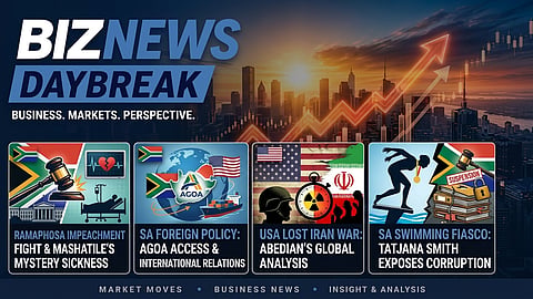 BN Daybreak: CR and Mashatile in crisis, saving AGOA, US has lost Iran war, Tatjana v Swimming SA