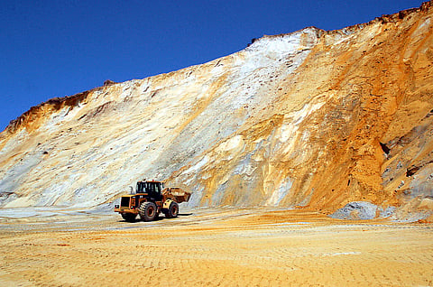 A mine dump in Gauteng