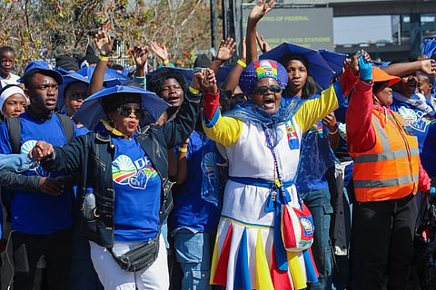JOHANNESBURG, SOUTH AFRICA - AUGUST 08: General views at the Democratic Alliance 2026 Manifesto Launch at Mary Fitzgerald Square on August 08, 2026 in Johannesburg, South Africa. The 2026 South African municipal elections will be held on 4 November 2026 across South Africa, to elect councils for all district, metropolitan and local municipalities in each of the country's nine provinces. (Photo by Gallo Images/Fani Mahuntsi)