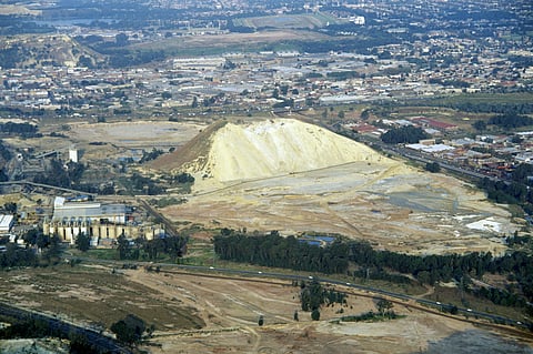 Mine dump on the outskirts of Johannesburg.