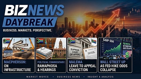 BN Daybreak: Macpherson on the trillion-rand logjam; Malema appeal; AfriForum on GBV cold cases