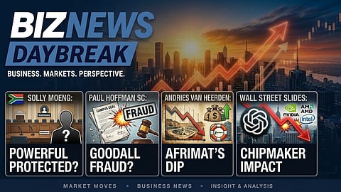BN Daybreak: Madlanga's Maumela question; Hoffman on DiData fraud; Afrimat; AI selloff