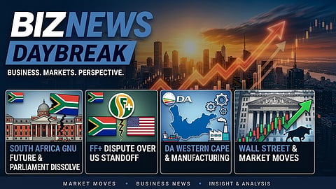 BN Daybreak: Mulder on GNU's lifespan; Simmers on premiership; MacKay on SA's decline; Ballito teen