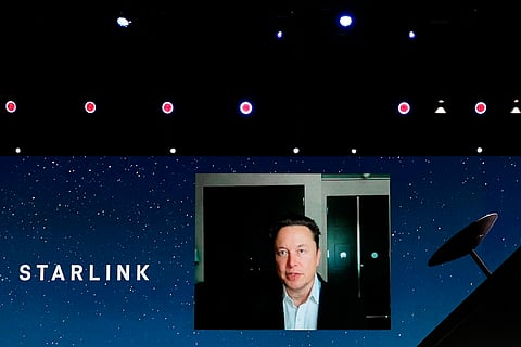 Elon Musk, the Chief Engineer of SpaceX, speaking about the Starlink project at MWC hybrid Keynote during the second day of Mobile World Congress (MWC) Barcelona, on June 29, 2021 in Barcelona, Spain. (Photo by Joan Cros/NurPhoto via Getty Images)
