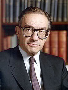 Former US Fed Governor Alan Greenspan: Irrational exuberance didn’t end when he retired. 
