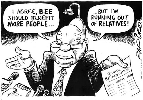 © 2012 Zapiro (All Rights Reserved) 
Printed/Used with permission from www.zapiro.com 