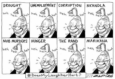 Another Zapiro classic - London's prestigious magazine The Economist agrees with SA's top cartoonist. More from Zapiro, click here. 