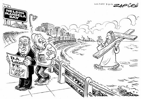 How Zapiro sees the reaction to the DA coalition has securing a majority in Nelson Mandela Bay. Click here for more of his magic.
