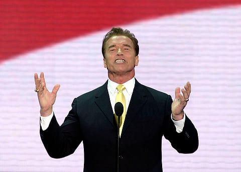 File photo: Arnold Schwarzenegger. Photographer: David Scull/Bloomberg News.