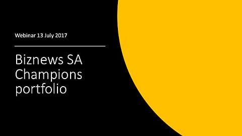  WEBINAR: Weaker Rand pushes SA Champions into the green