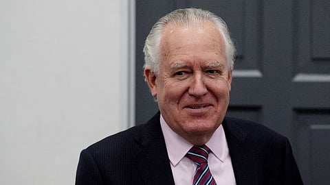 November  18    2019   British lawmaker Peter Hain labour member of parliament and former anti-Apartheid activist arrives at the state capture     Pic Veli Nhlapo