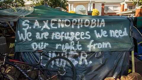 TSHWANE, SOUTH AFRICA - NOVEMBER 07, 2019: XXXXX Migrants from  several African countries have been camping outside the offices of the United Nations High Commissioner for Refugees (UNHCR) for just under a month.



Aline Bukuru from DRC told News24 that refugees from several African countries had decided to camp outside the UNHCR offices due to ongoing xenophobia and the threat thereof in South Africa.



An urgent court application to remove refugees has been postponed by the Gauteng High Court in Pretoria  to 13 November.  



On Wednesday, the heard that the parties cited in an application by the  do not agree with their draft order.



The home associations, Waterkloof Homeowners' Association and Brooklyn and Eastern Areas Citizens' Association, representing residents in the two upmarket suburbs have approached the court seeking to prohibit the refugees from staging a sit-in.  (Photo by Gallo Images/Alet Pretorius)