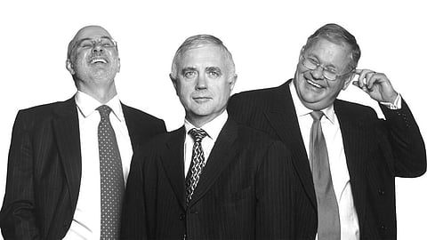 FirstRand founders Laurie Dippenaar, GT Ferreira and Paul Harris. 