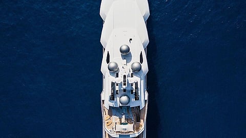 Amadea cruising off the south of France in 2018.