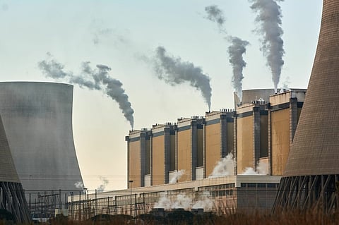 Eskom's Kendal coal-fired power station in Mpumalanga, South Africa. Photographer: Waldo Swiegers/Bloomberg