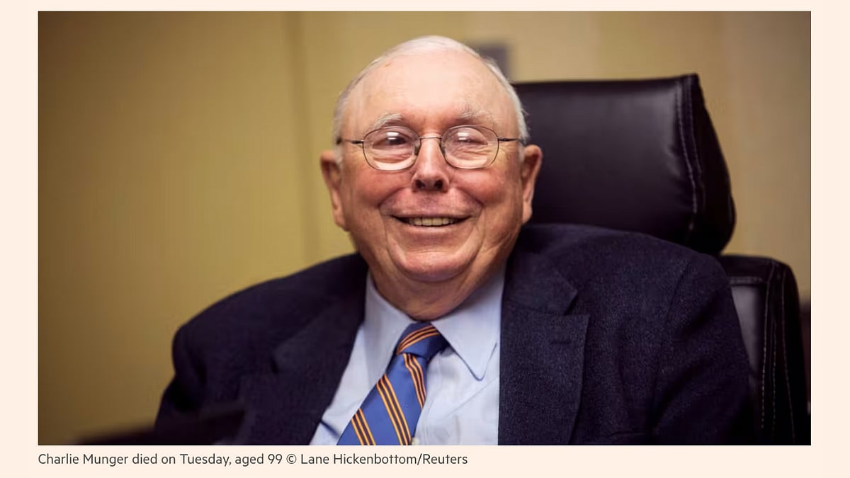 🔒 From the FT: The life of Charlie Munger, 1924-2023