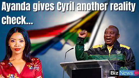 Ayanda gives Cyril another reality check…