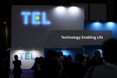 The Tokyo Electron Ltd. (TEL) booth at the Semicon Japan exhibition in Tokyo, Japan, on Wednesday, Dec. 13, 2023. The exhibition will run through Dec. 15. Photographer: Kiyoshi Ota/Bloomberg