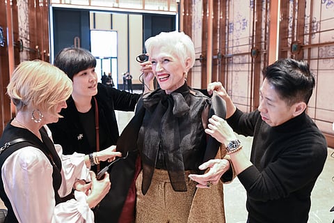 Maye Musk at her book launch in Jiaxing, China. Elon Musks mother has found fame of her own in the country.