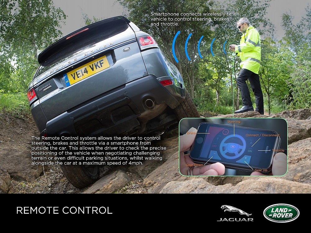 Land Rover: remote controlled off-roading with a smart phone